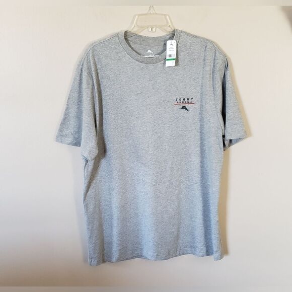 NWT Tommy Bahama 100% Cotton Men's Gray Tshirt Size Large - Picture 1 of 6